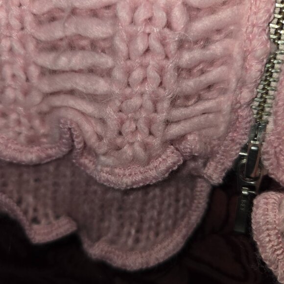 Angel II Designs by Karlon Pink Boho Zip Cardigan Women's XL - Picture 5 of 8